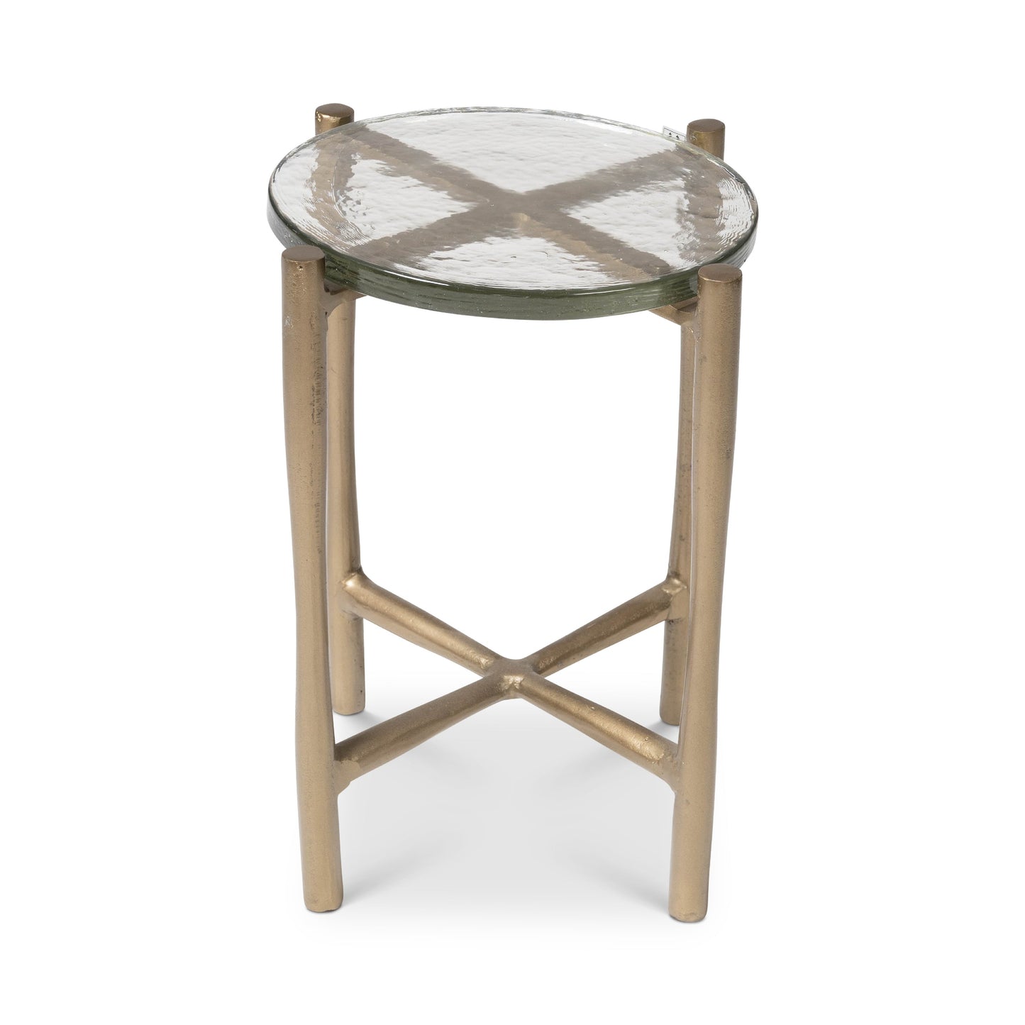 Shyla Reclaimed Cast Aluminum Round End Table (Set of 2)