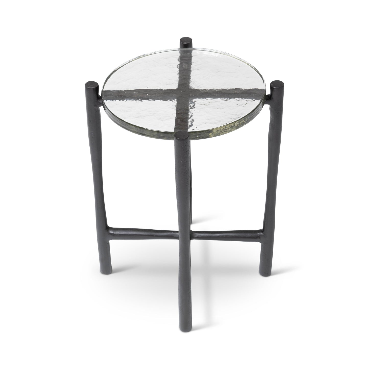 Shyla Reclaimed Cast Aluminum Round End Table (Set of 2)