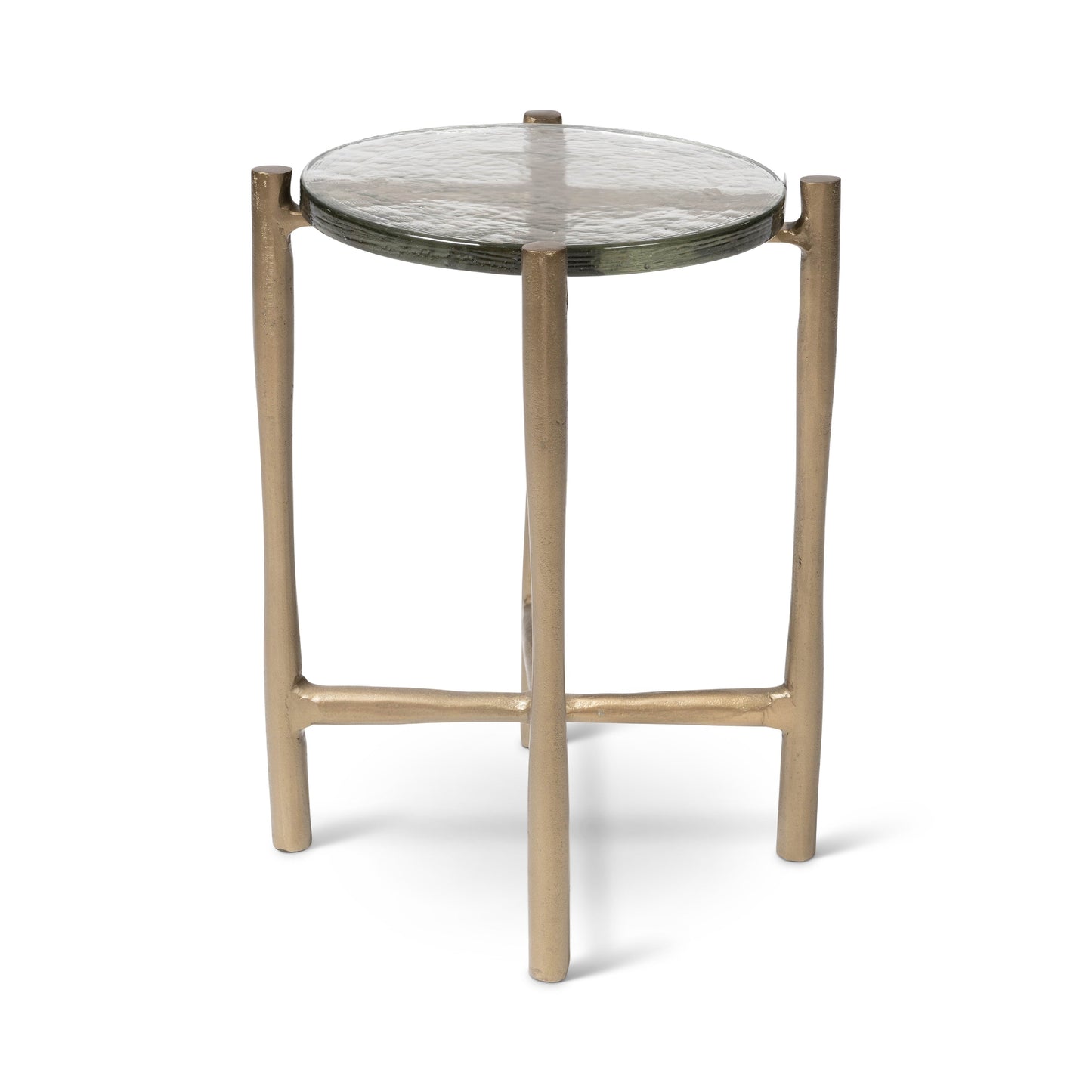 Shyla Reclaimed Cast Aluminum Round End Table