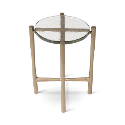 Shyla Reclaimed Cast Aluminum Round End Table