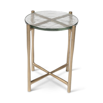 Shyla Reclaimed Cast Aluminum Round End Table (Set of 2)