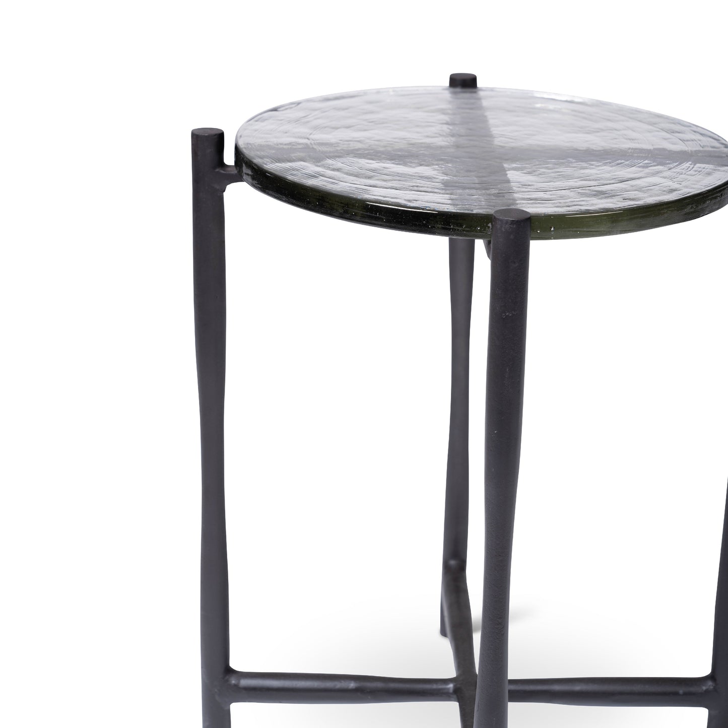 Shyla Reclaimed Cast Aluminum Round End Table