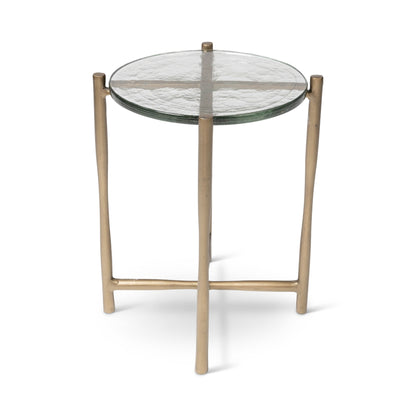 Shyla Reclaimed Cast Aluminum Round End Table