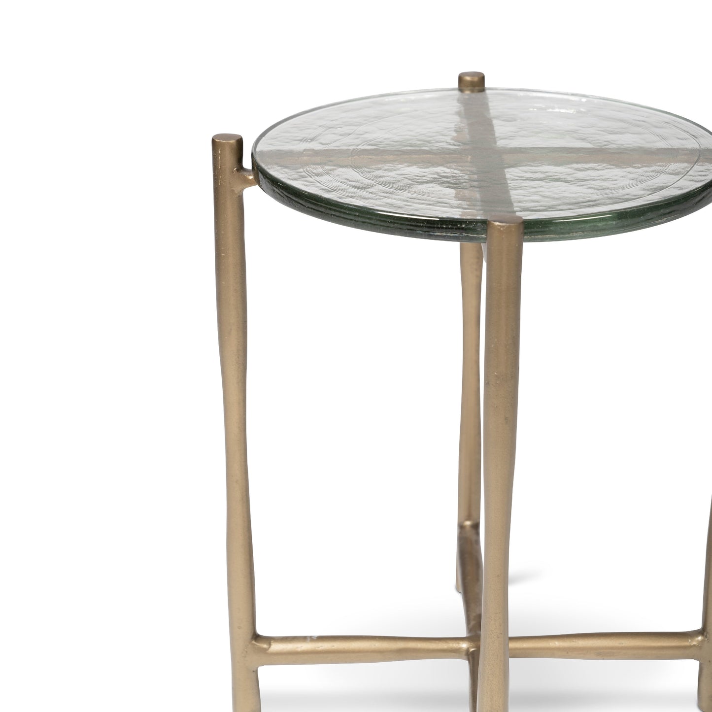 Shyla Reclaimed Cast Aluminum Round End Table