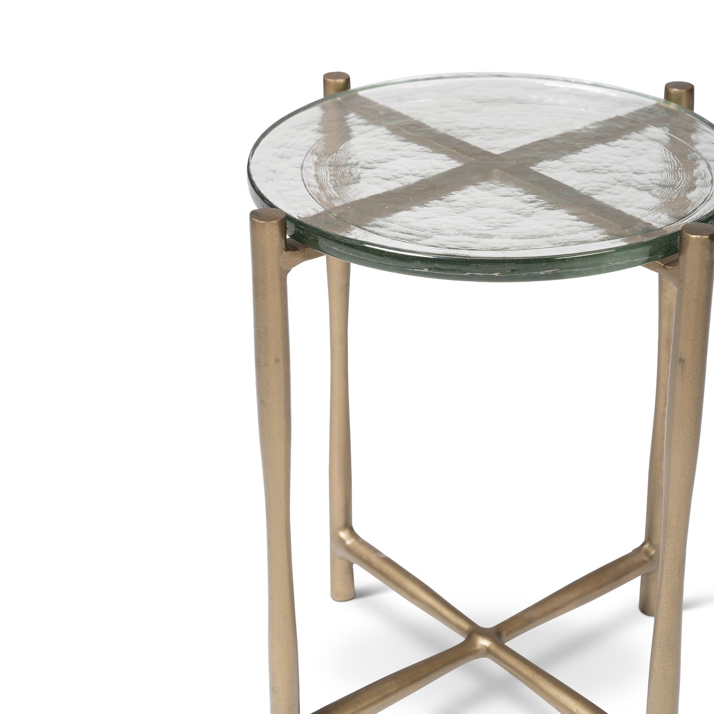 Shyla Reclaimed Cast Aluminum Round End Table