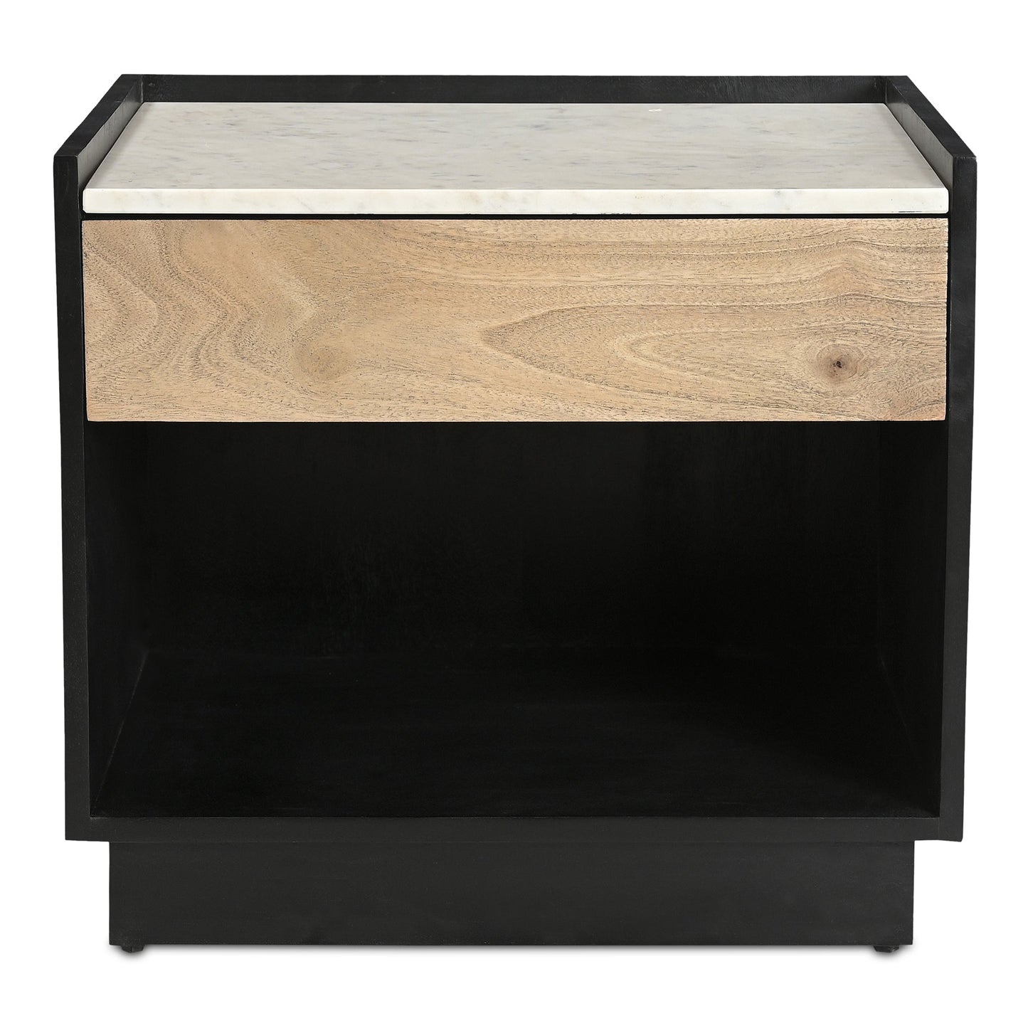Carter Black Marble Top Nightstand