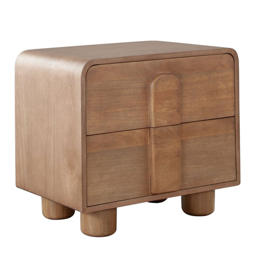 Diamond Sofa Indigo Two Drawer Solid Wooden Nightstand