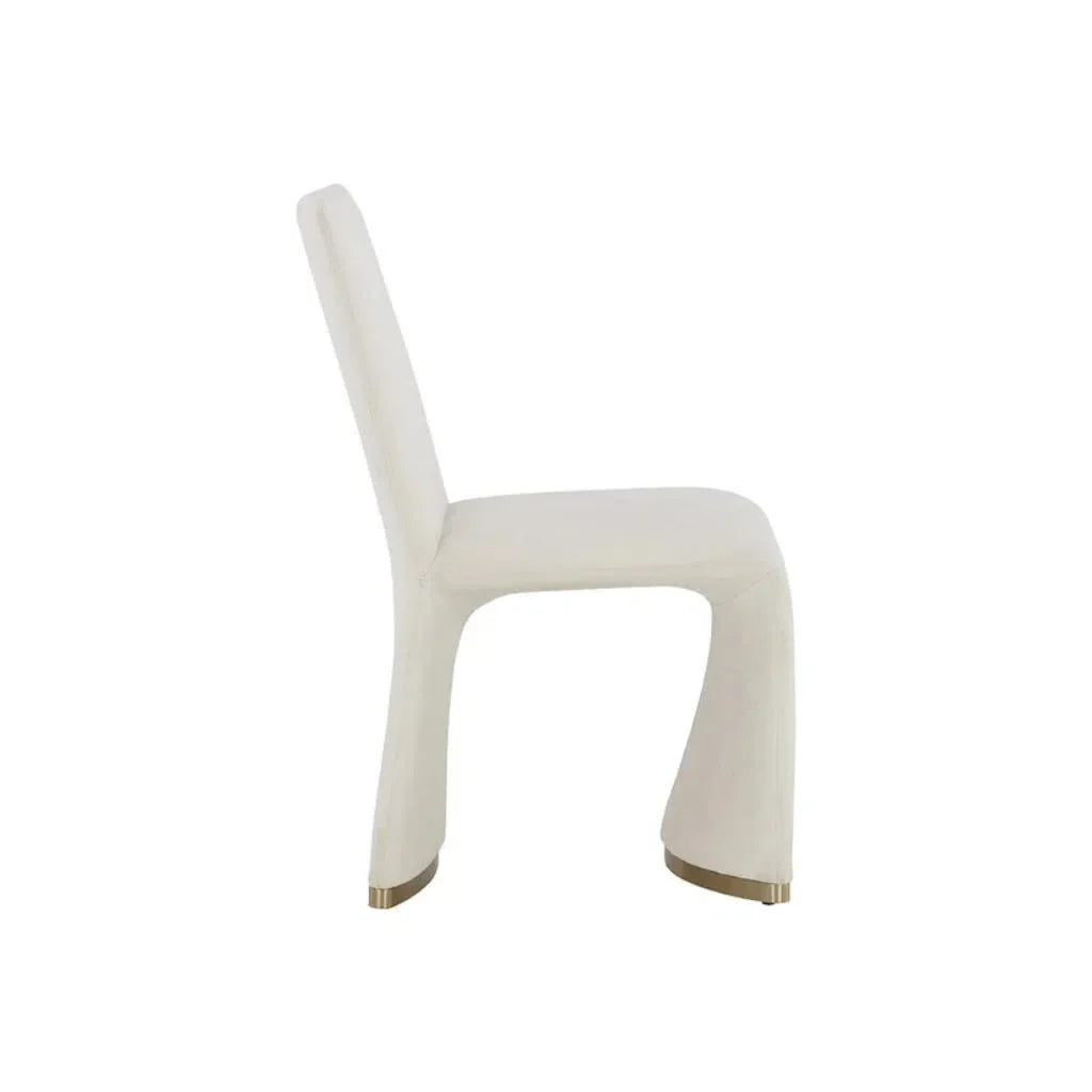 SUNPAN Iluka Fabric Armless Dining Chair 2PC