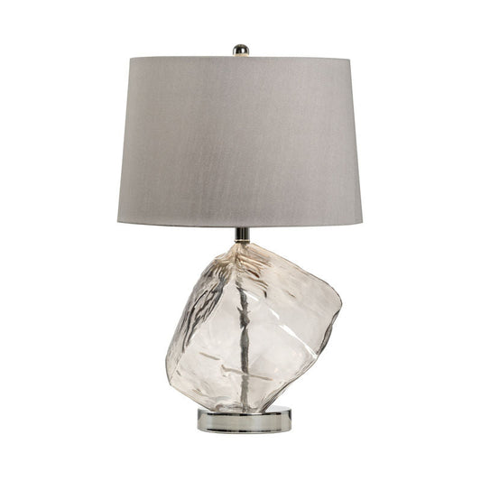 Wildwood Ice Smoked Glass Made Table Lamp