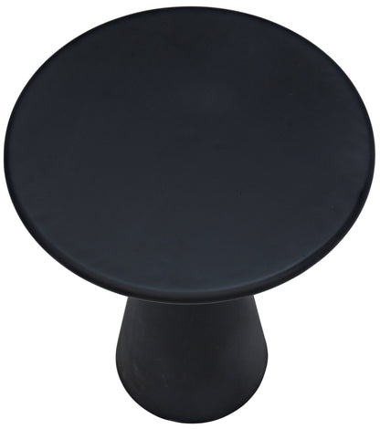 Idiom Black Steel Round Side Table-Side Tables-Noir-Sideboards and Things