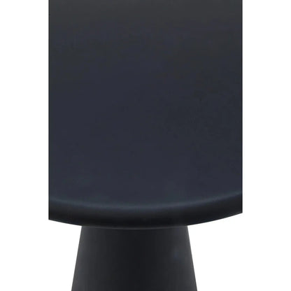 Idiom Black Steel Round Side Table