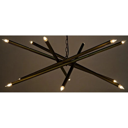 Ikram Metal Chandelier With Brass Finish
