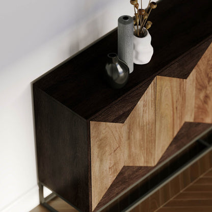 LH Home Illusion Four Doors Brown Sideboard