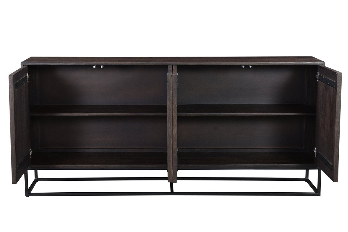 LH Home Illusion Four Doors Brown Sideboard
