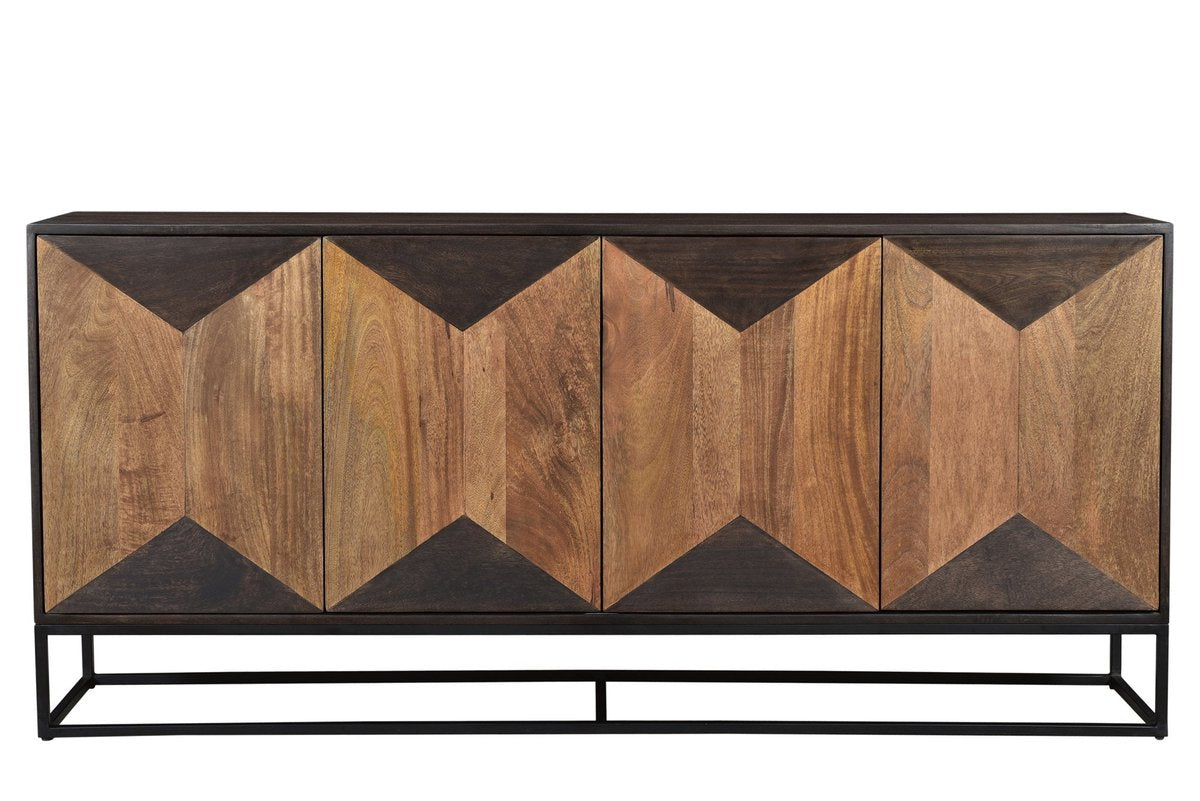 LH Home Illusion Four Doors Brown Sideboard