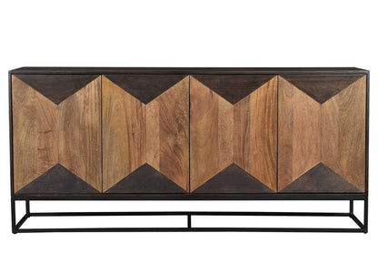 LH Home Illusion Four Doors Brown Sideboard
