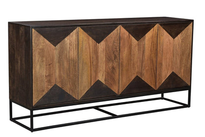 LH Home Illusion Four Doors Brown Sideboard