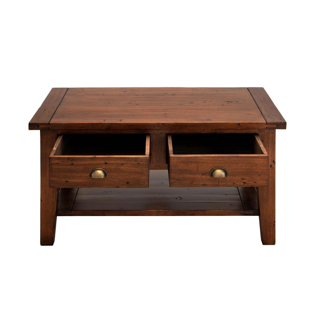 LH Home Irish Coast Two Drawers Wood Coffee Table