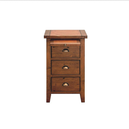 Irish Coast 3 Drawers Wood Nightstand
