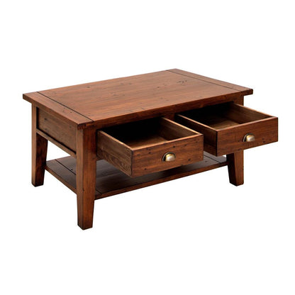 LH Home Irish Coast Two Drawers Wood Coffee Table