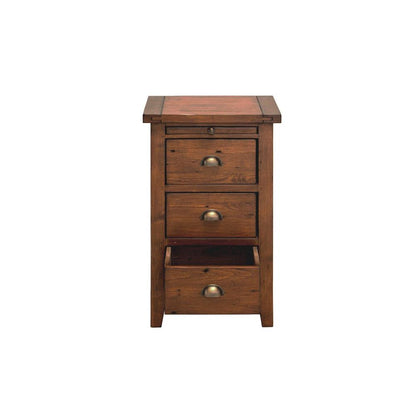 Irish Coast 3 Drawers Wood Nightstand