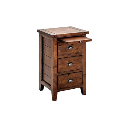 Irish Coast 3 Drawers Wood Nightstand