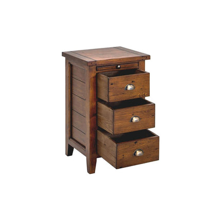 Irish Coast 3 Drawers Wood Nightstand