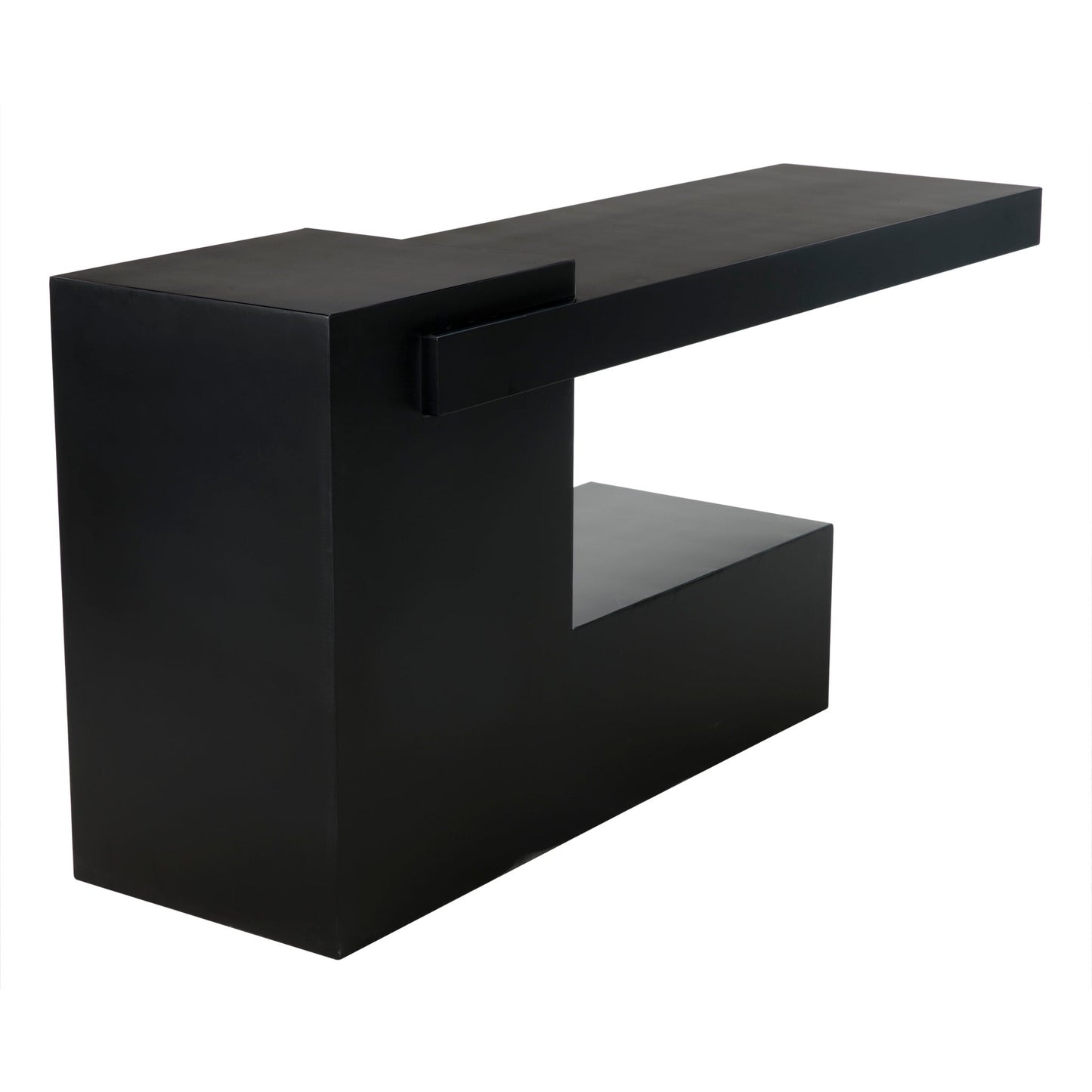 Impendeo Console, Black Steel-Console Tables-Noir-Sideboards and Things