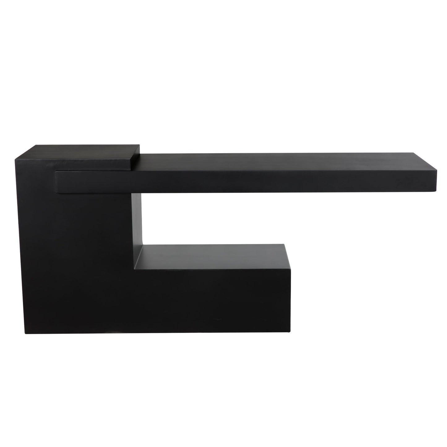 Impendeo Console, Black Steel-Console Tables-Noir-Sideboards and Things