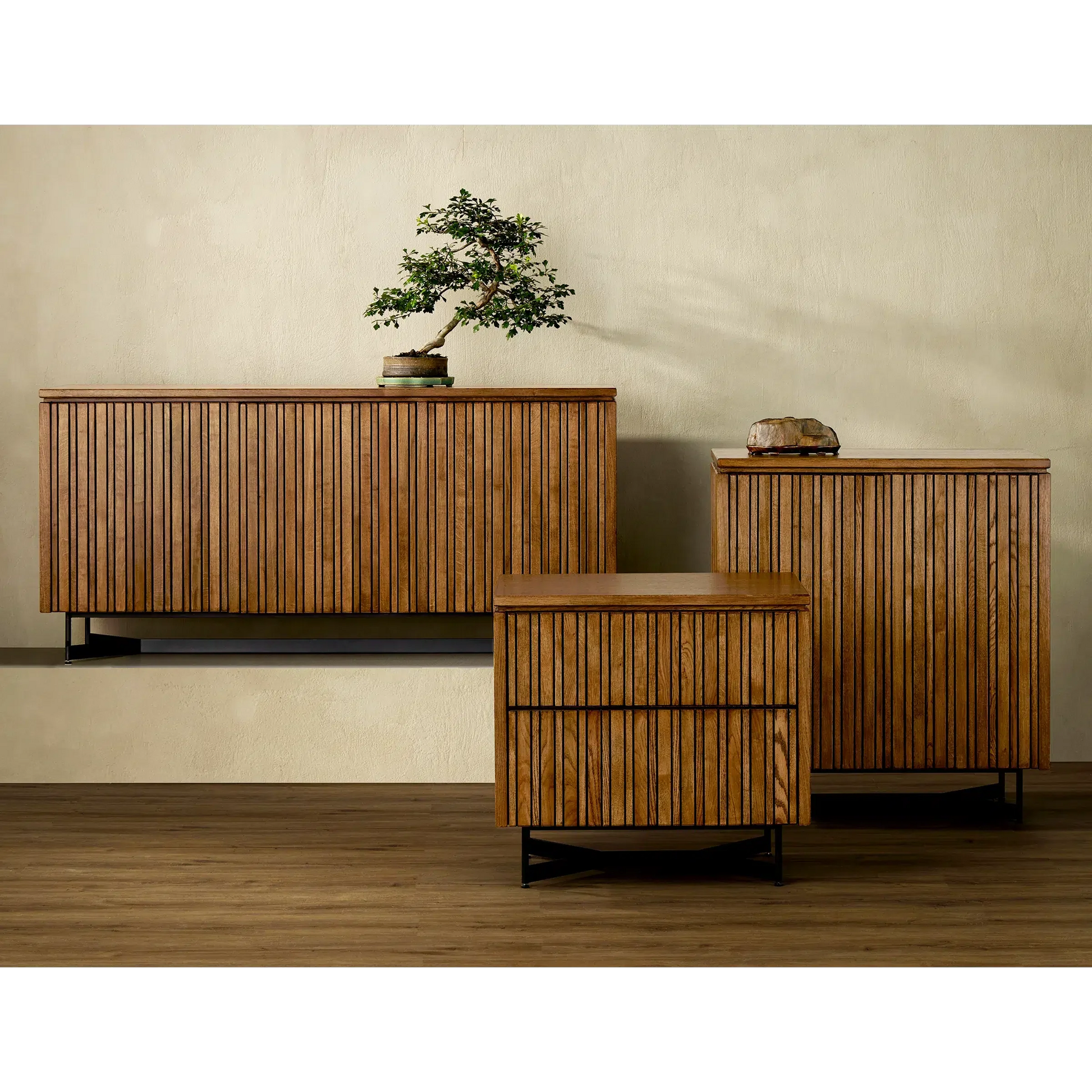 Indeo Morel Credenza-Sideboards-Currey & Co-Sideboards and Things