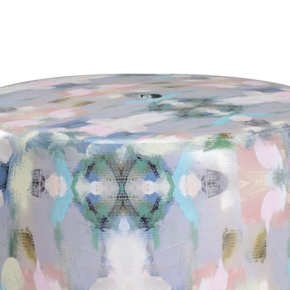 Indigo Girl Modern Ceramic Outdoor Garden Stool-Poufs and Stools-Wildwood-LOOMLAN