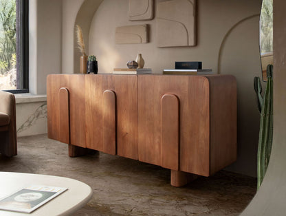 Diamond Sofa Indigo Three Doors Wood Sideboard