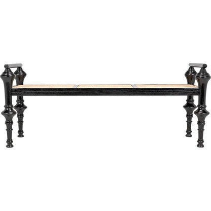 Noir Indochine Black Bedroom Bench
