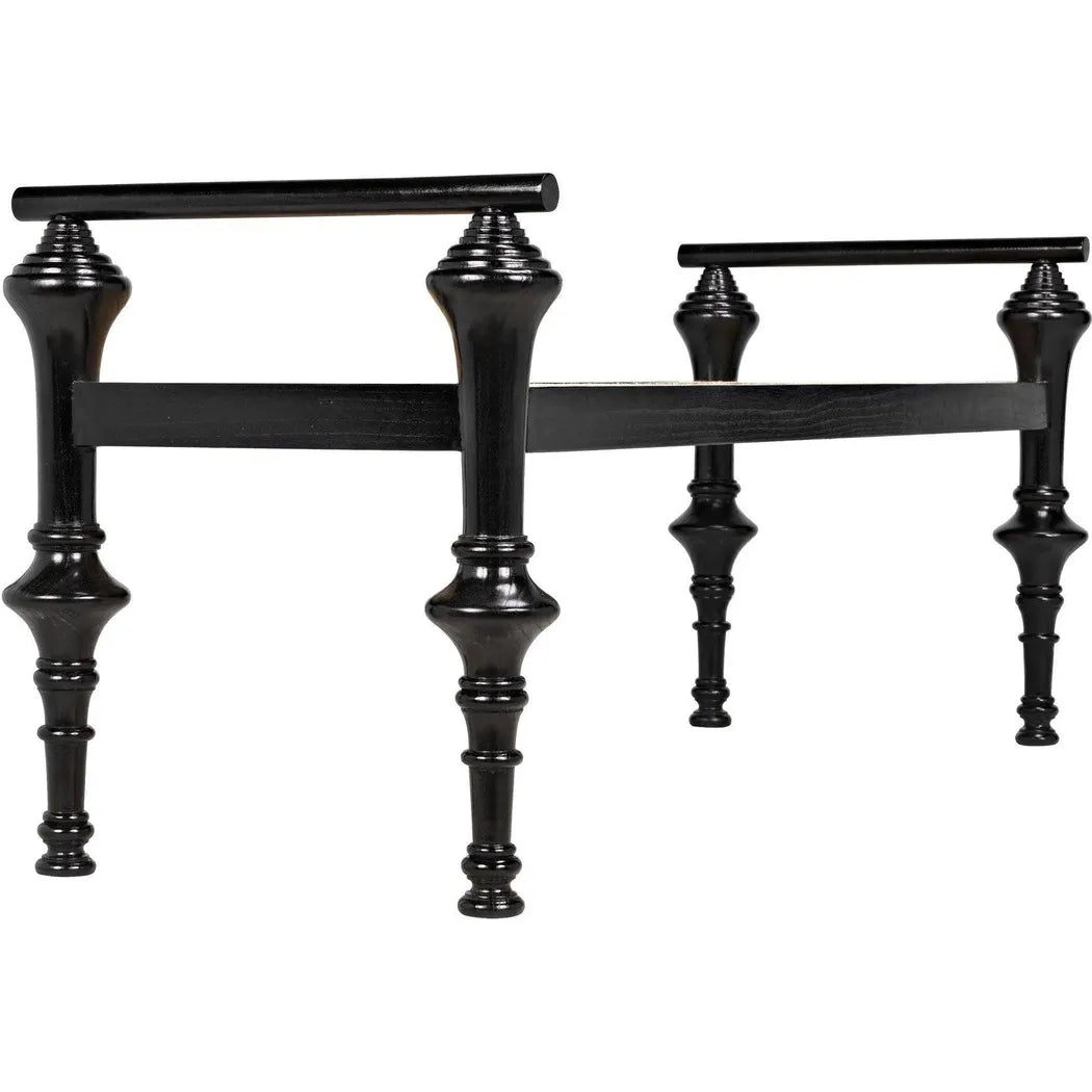 Noir Indochine Black Bedroom Bench