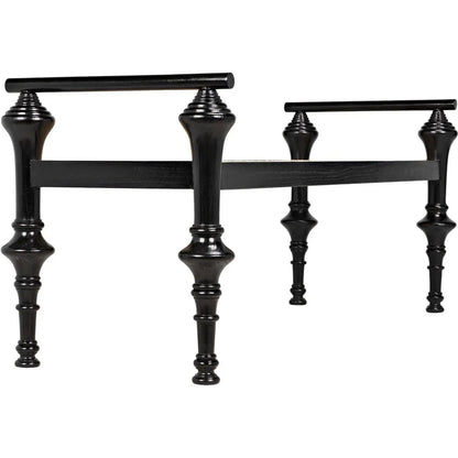 Noir Indochine Black Bedroom Bench