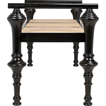 Noir Indochine Black Bedroom Bench