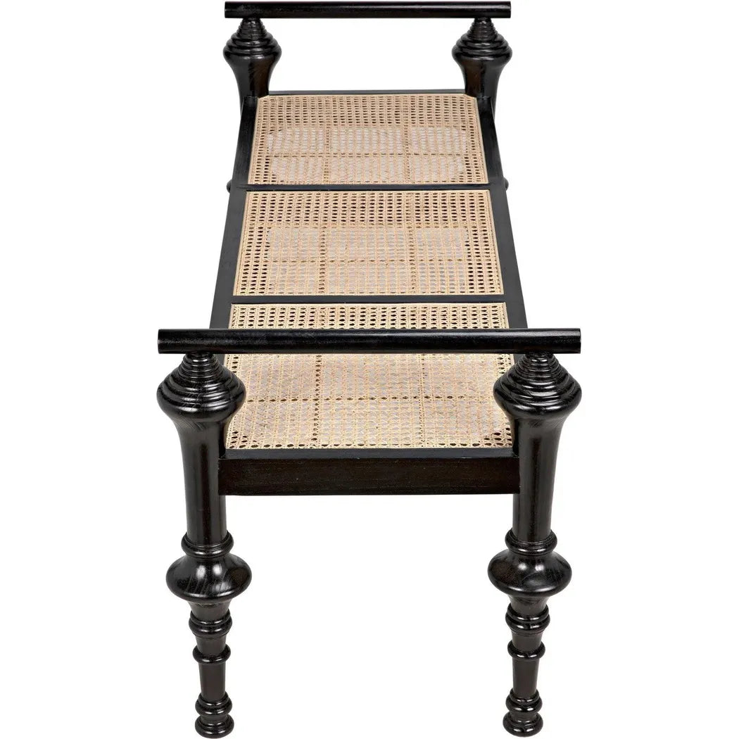Noir Indochine Black Bedroom Bench