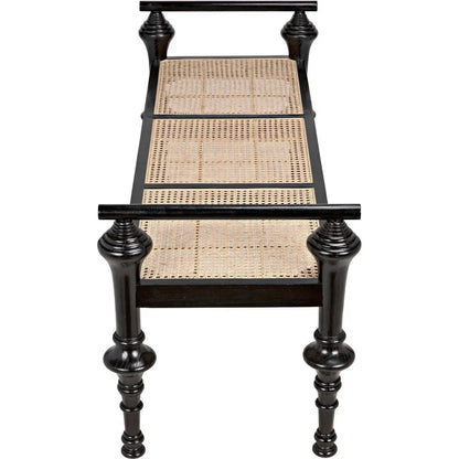 Noir Indochine Black Bedroom Bench