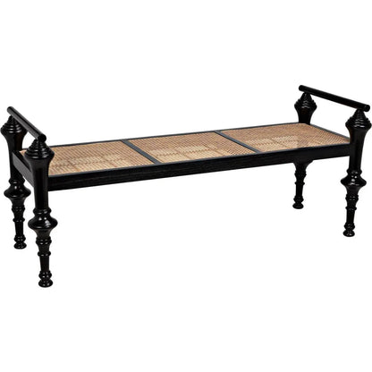 Noir Indochine Black Bedroom Bench