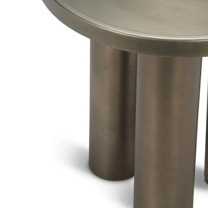 Sofia Industrial Steel Round End Table