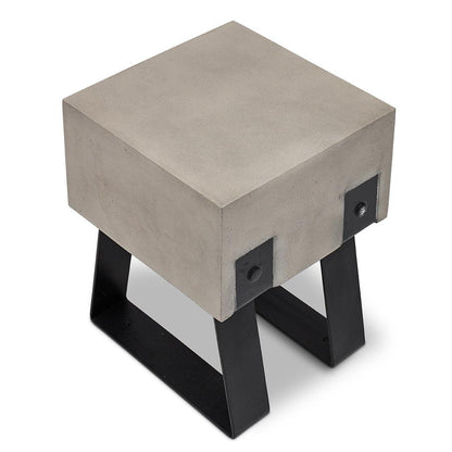 Industrial Fiber Reinforced Concrete Side Table