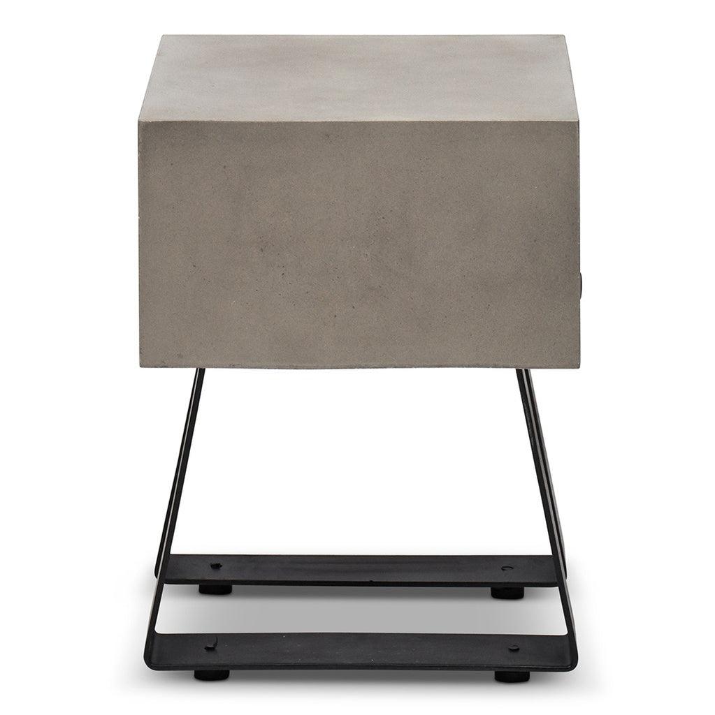 Industrial Fiber Reinforced Concrete Side Table