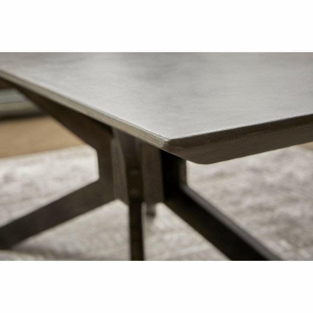 Industry Rectangle Gray Concrete Dining Table Dining Tables Sideboards and Things By Essentials For Living