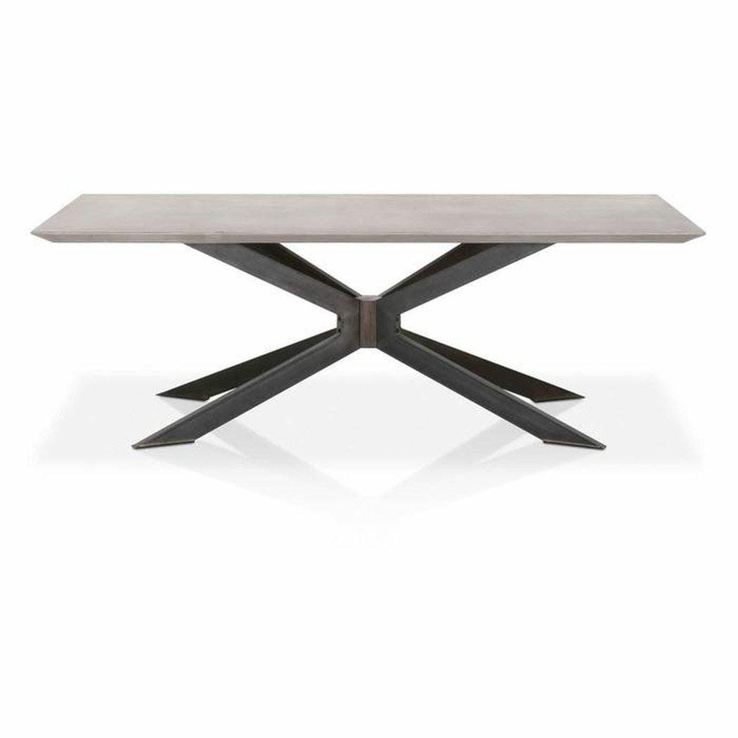 Industry Rectangle Gray Concrete Dining Table Dining Tables Sideboards and Things By Essentials For Living