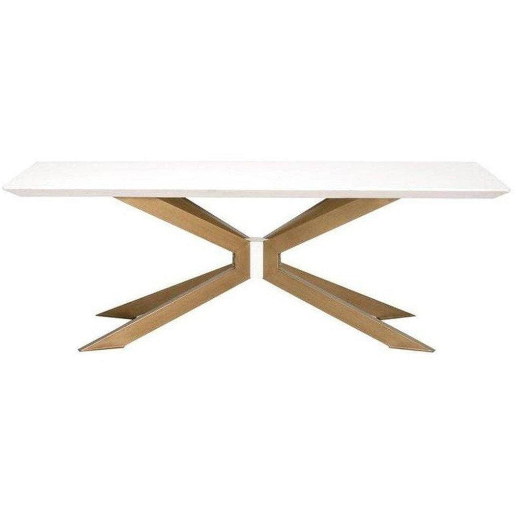 Industry Rectangle Ivory Concrete Dining Table Dining Tables Sideboards and Things By Essentials For Living