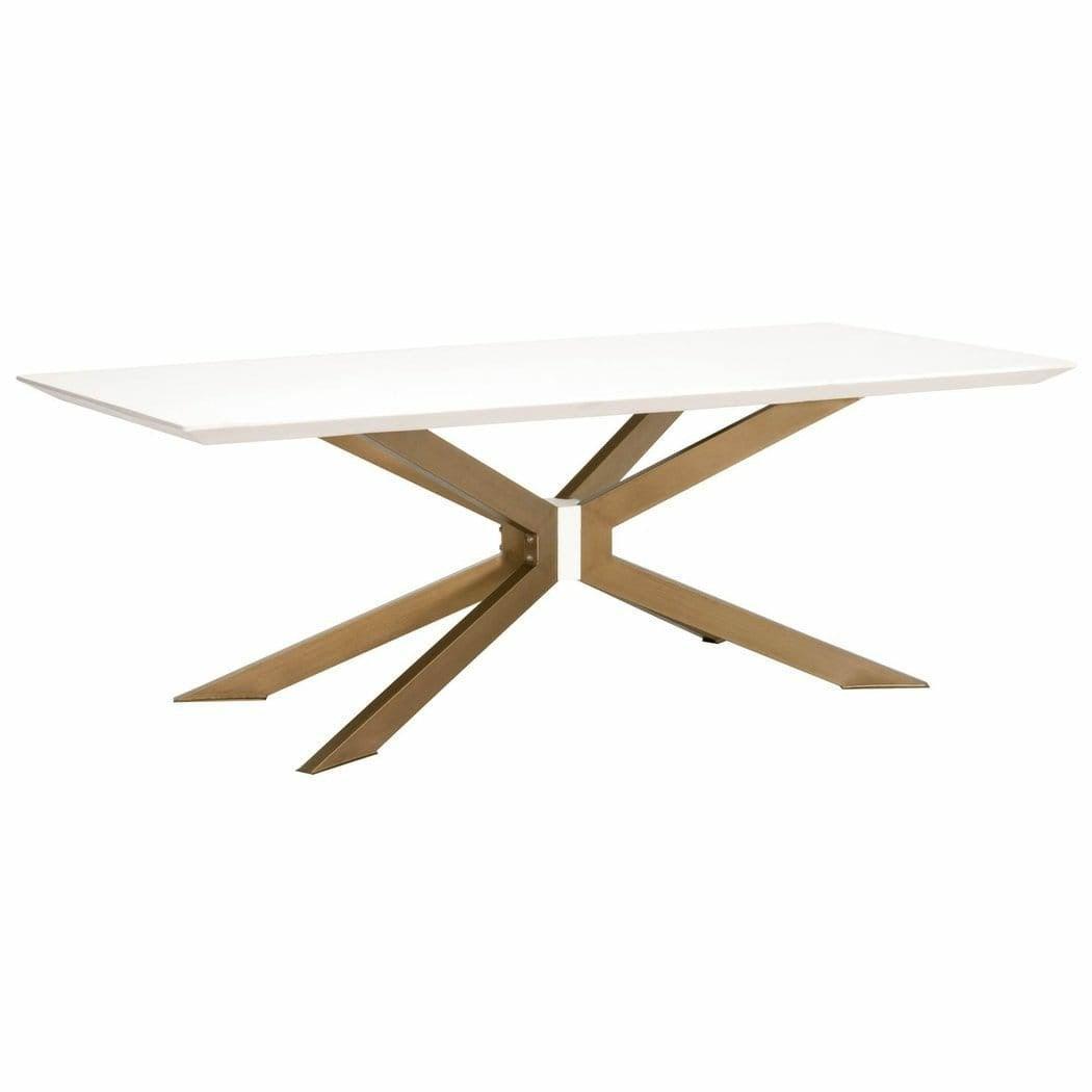 Industry Rectangle Ivory Concrete Dining Table Dining Tables Sideboards and Things By Essentials For Living