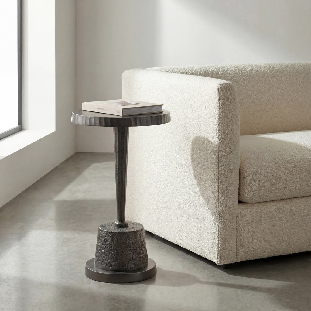 Urbia Ines Aluminum Round End Table