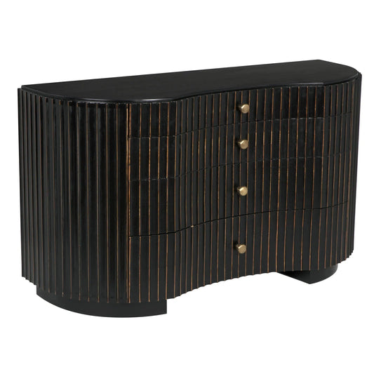 Irene Wood Black Dresser-Dressers-Noir-Sideboards and Things