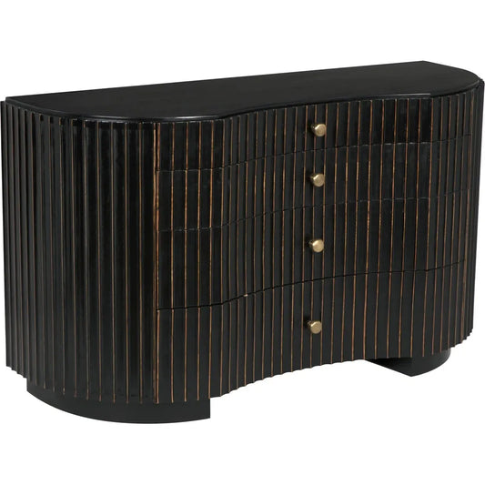 Noir Irene Wood Black Dresser
