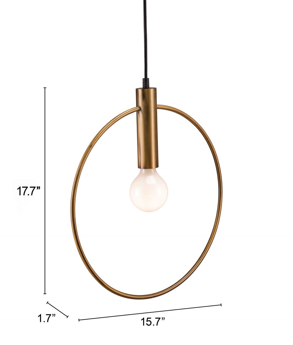 Zuo Modern Irenza Brass Ceiling Lamp